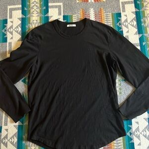 Buck Mason Curved Hem Slub Long Sleeve